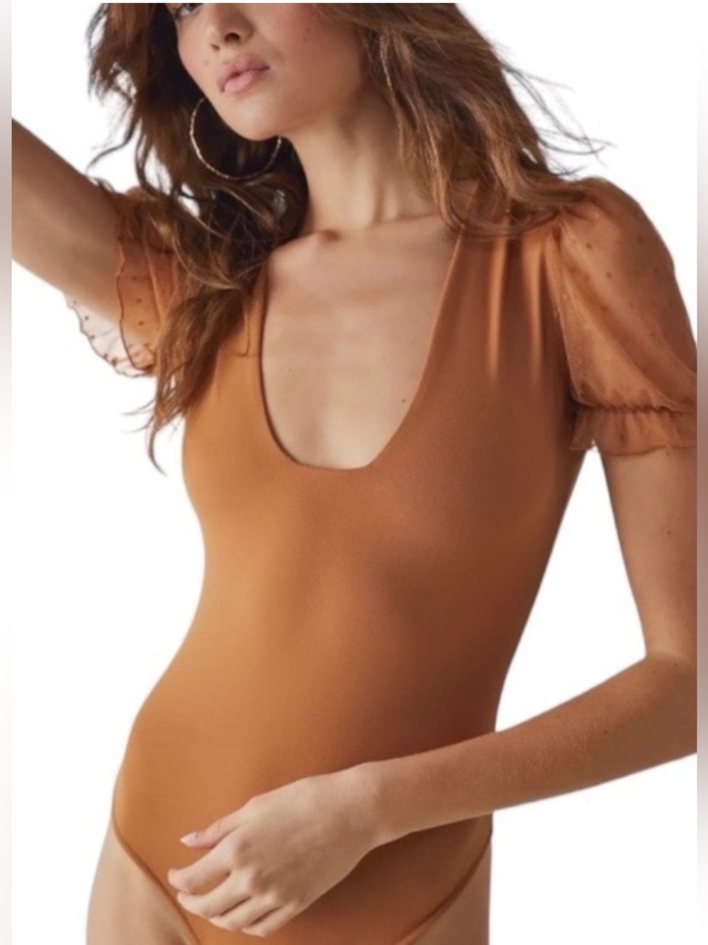 Free People Intimately Bare & Square Bodysuit size S